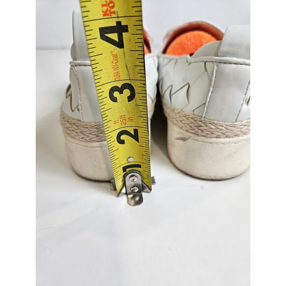Franco Sarto Hydee Womens White Espadrilles Size 8 Platform Sneaker - Picture 3 of 8